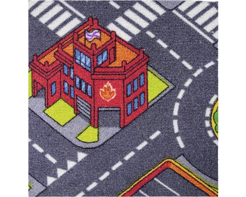Kinderluspooltapijt, Street grey, 400 cm (per meter verkocht)