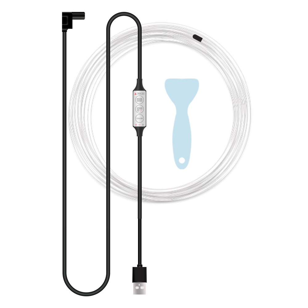 (2m) LED Auto Licht Streifen USB Innenraumbeleuchtung RGB Beleuchtung   Fernbedienung