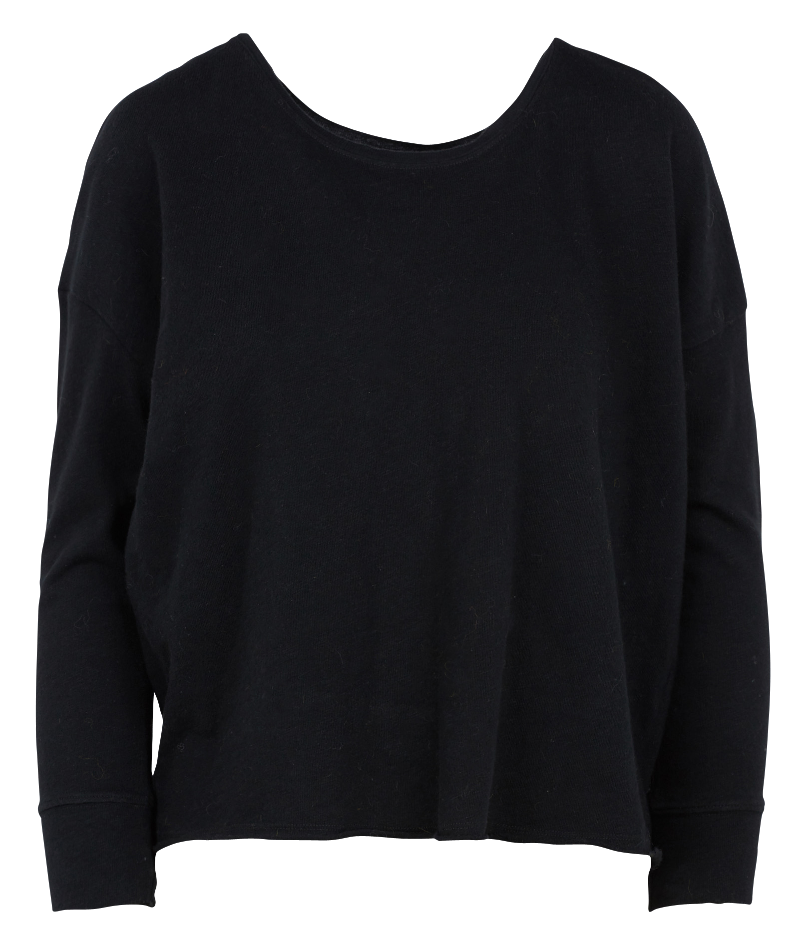 SONOMA - Tee-shirt col bateau en coton | Noir