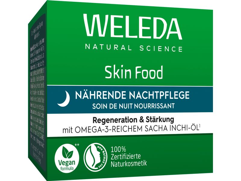 WELEDA Nachtcrème Skin Food Nährend 40 ml Natürliche Nachtpflege für seidig-weiche Haut