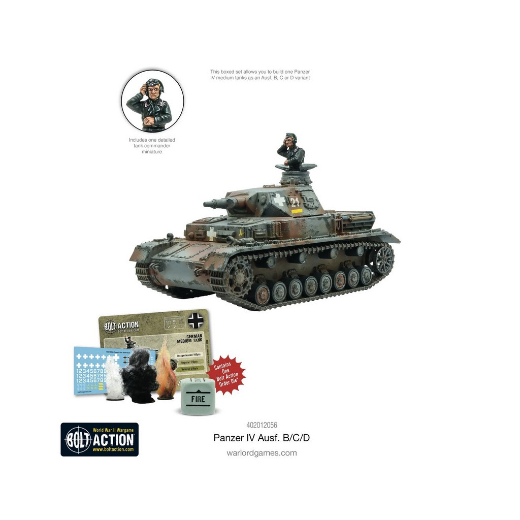 Bolt Action : Panzer IV Ausf B/C/D