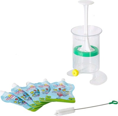 Fill N Squeeze - Starter Set - 5 Smoothie Poser Til Baby Med Fyldekande