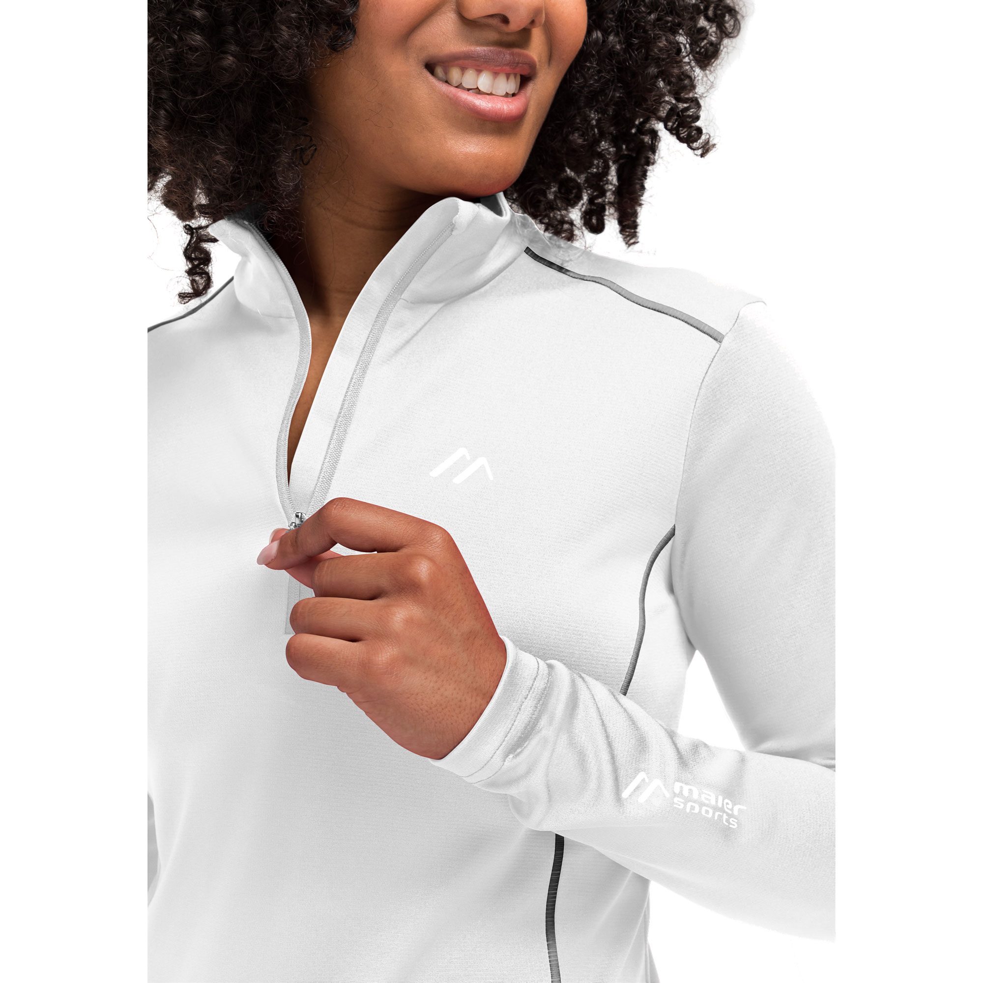 Maier Sports Jenna Rec Longsleeve Damen weiß
