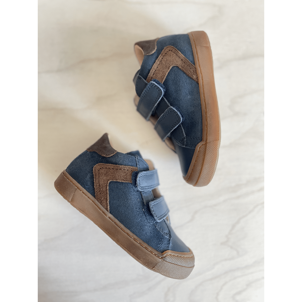 Naturino - Sneaker - Suede Navy Dark Brown