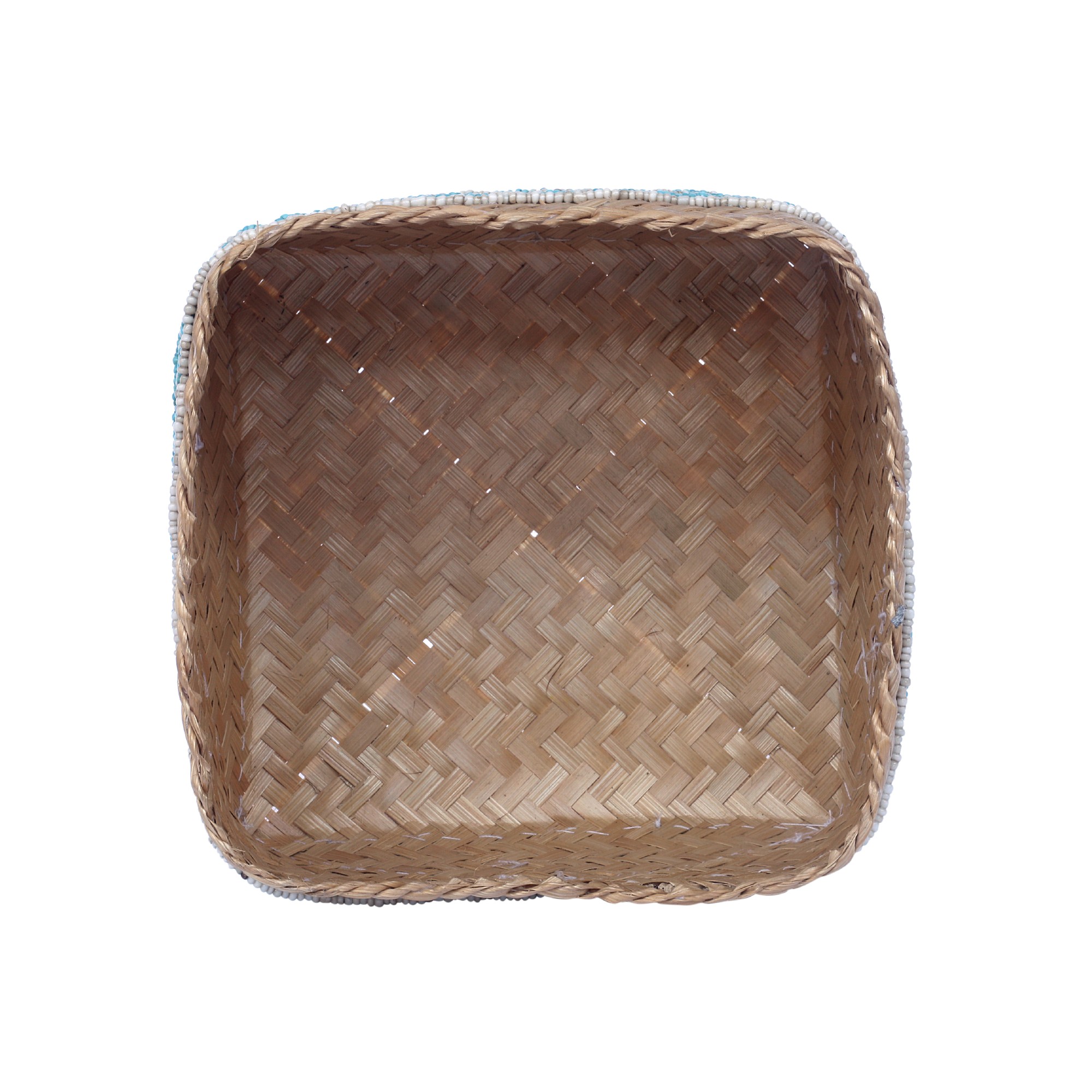 3er-Set Opfergabekörbe, mint, mit Muschelbesatz von fischer's lagerhaus