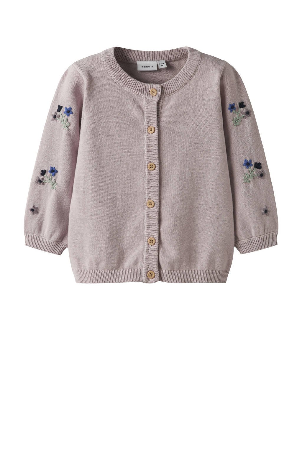 NAME IT BABY gebreid vest lila