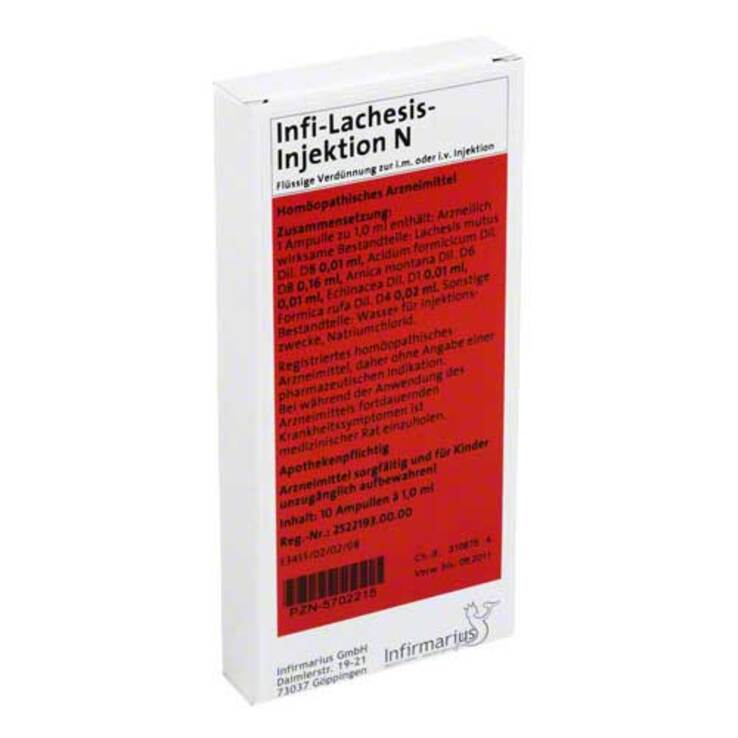 INFI Lachesis Injektin N, 10X1 ml