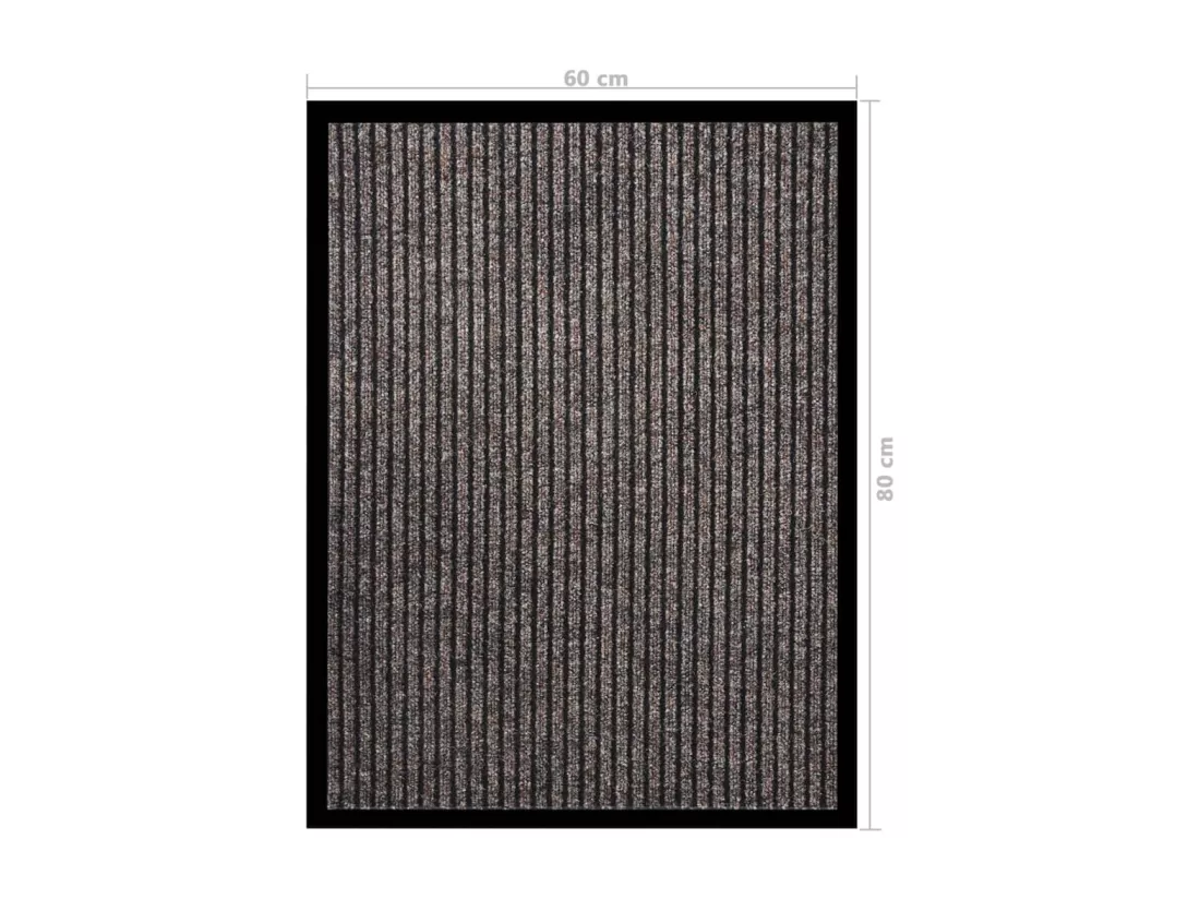 Paillasson rayé Beige 60x80 cm