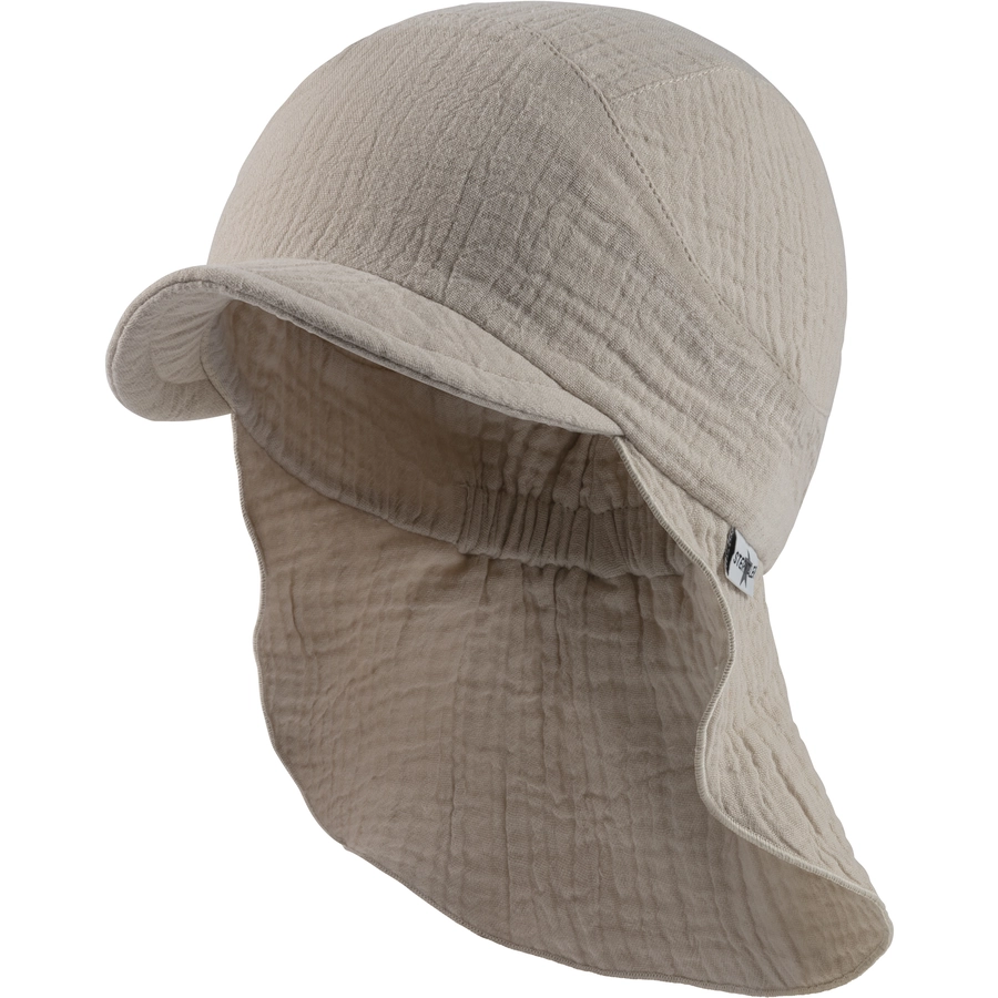 Sterntaler Schirmmütze Nacken uni beige