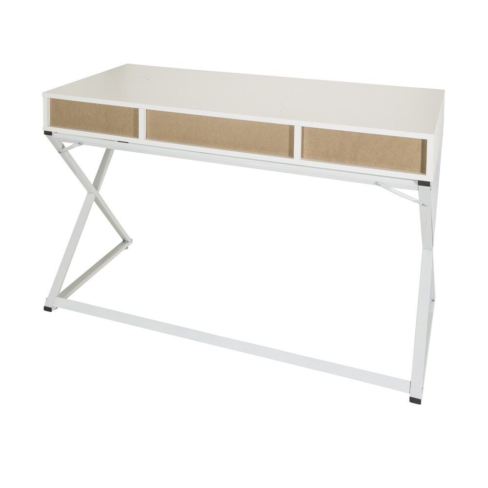 Schreibtisch EASY FLOW III Melaminharzbeschichtete Spanplatte, Gestell pulverbeschichteter Stahl hjh OFFICE