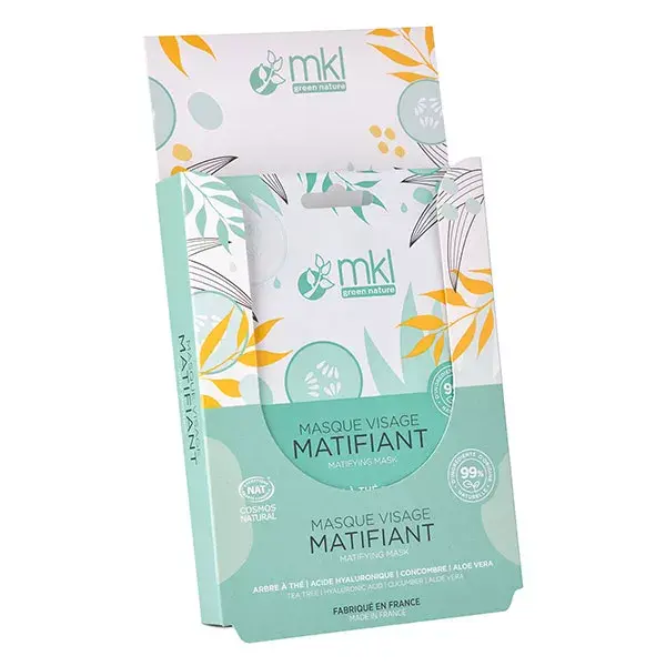 Máscara facial matificante orgânica MKL Green Nature