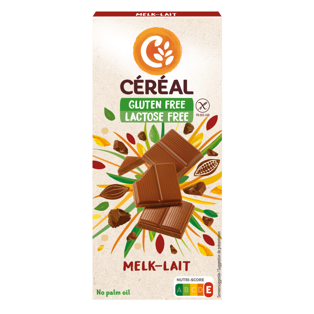 5x Céréal Melkchocolade Glutenvrij en Lactosevrij100 gr