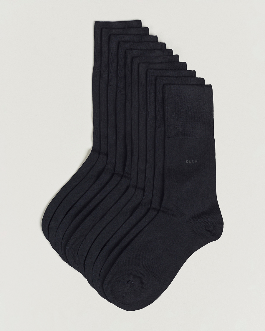 CDLP 10-Pack Bamboo Socks Navy Blue