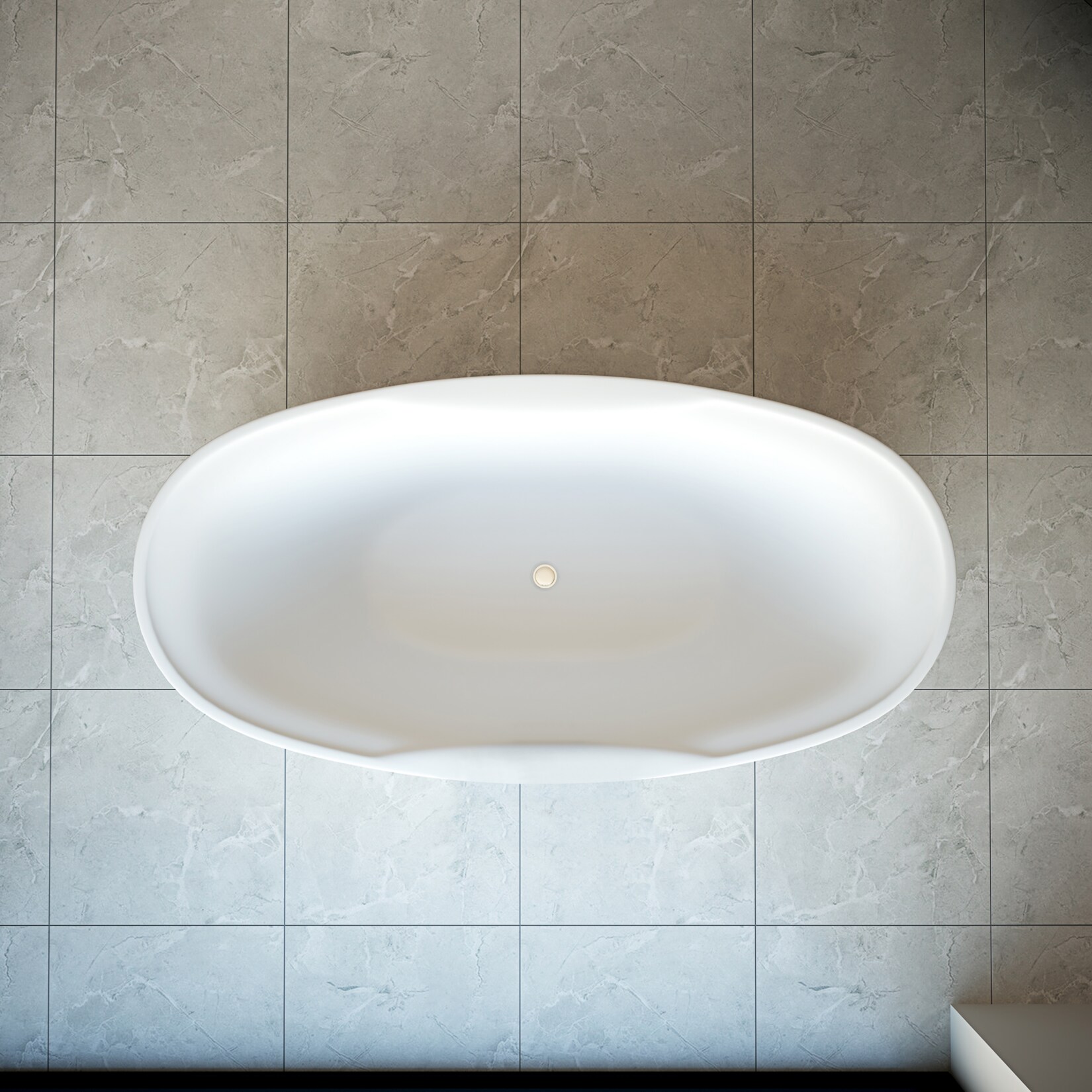 TroniTechnik® Freistehende Badewanne ANAFI Maße ca. 170 x 80 x 58cm Wanne - Füllmenge 195 Liter, aus Acryl mit Siphon