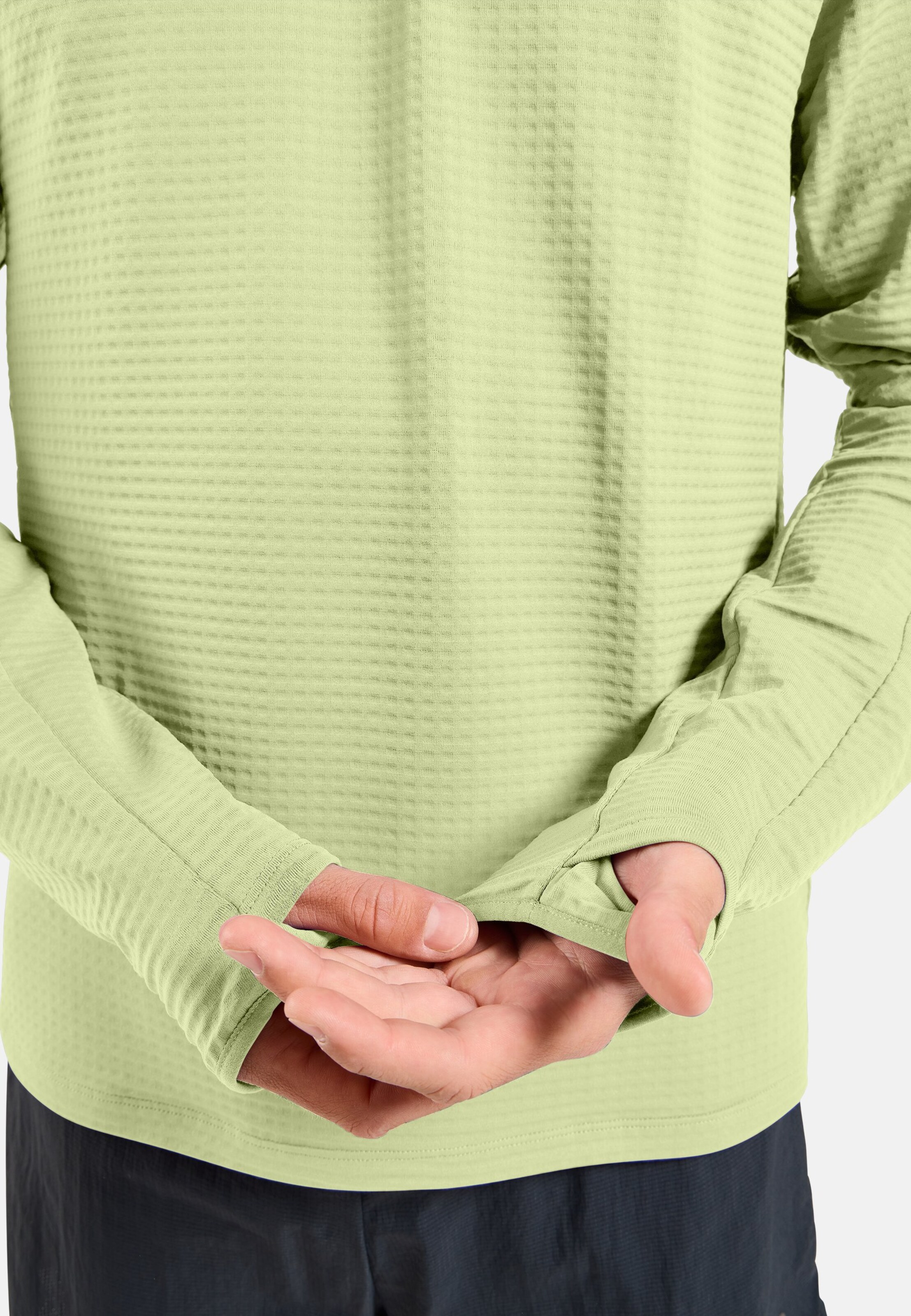 Essentials Thermal Laufshirt mit Rundhalsausschnitt in shadow lime