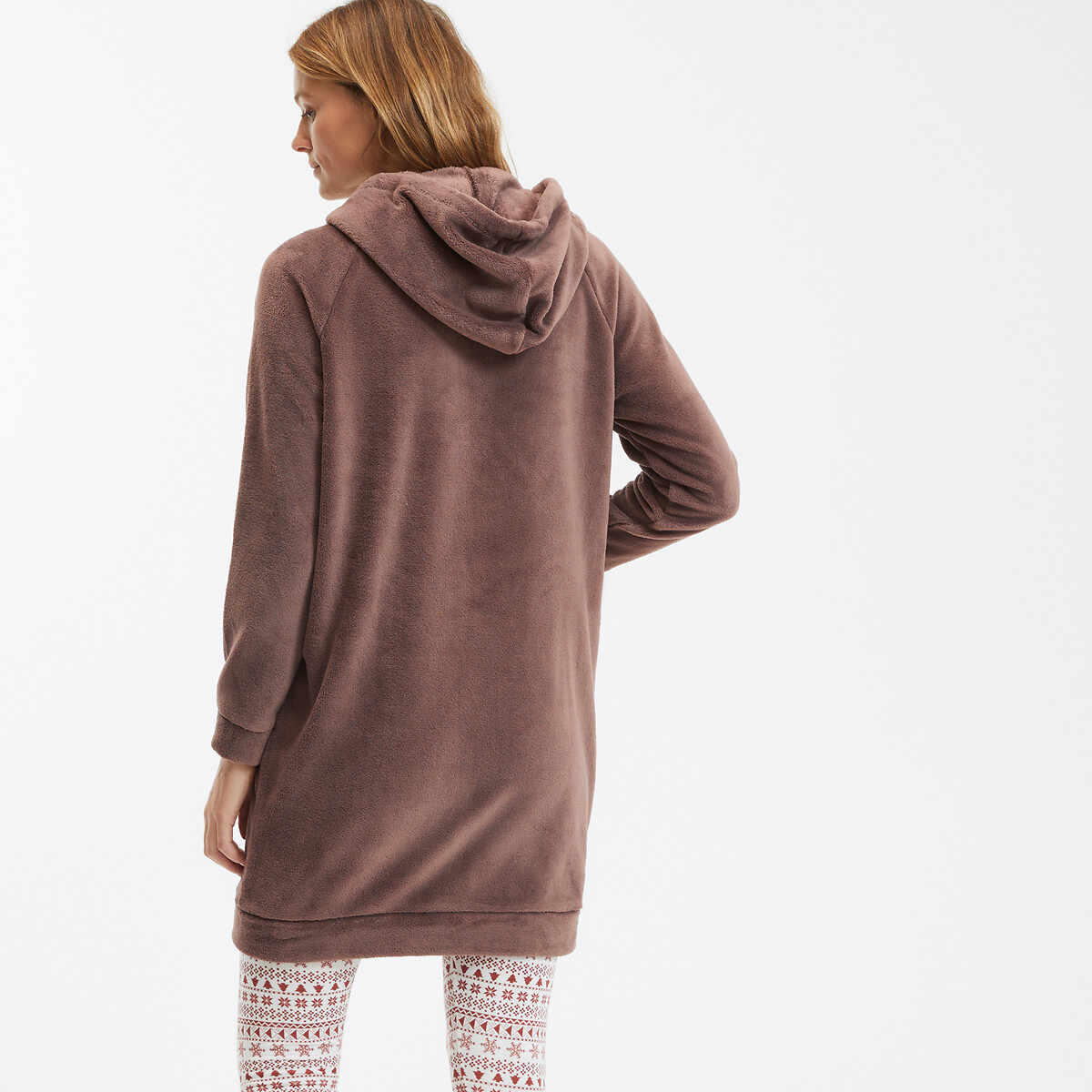 COLEÇÕES LA REDOUTE<br>Colete para usar em casa em fleece tricot
