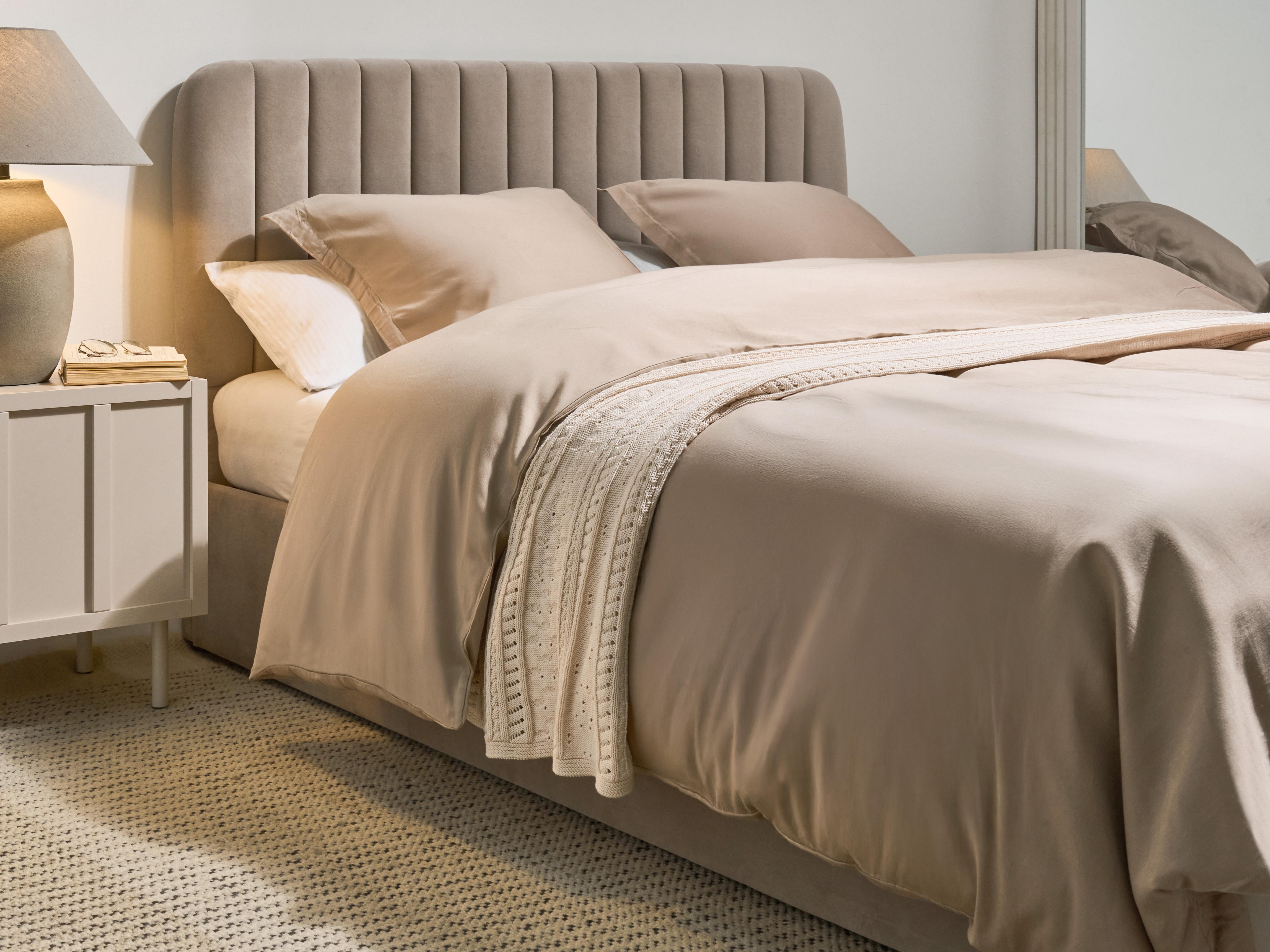 Dekbedovertrekset PARKROSE Katoen-satijn 220 x 240 cm Beige