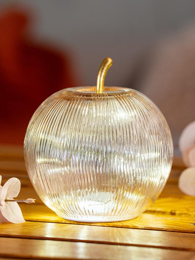 Dekorieren macht glücklich LED Dekoapfel Manzana