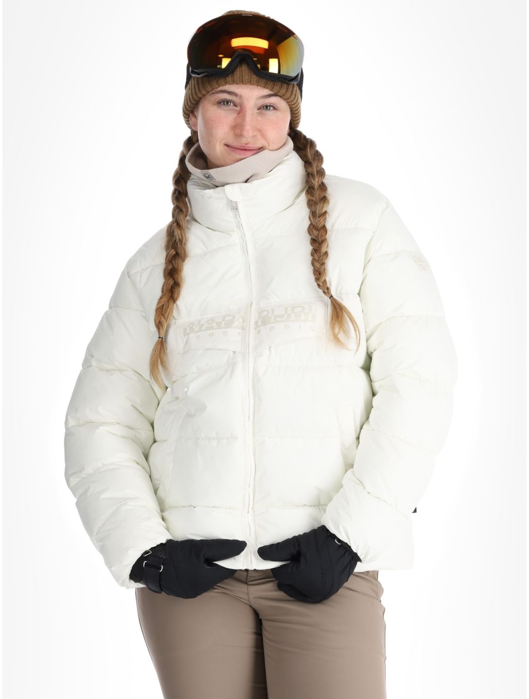 Puffer open W ski-jas dames