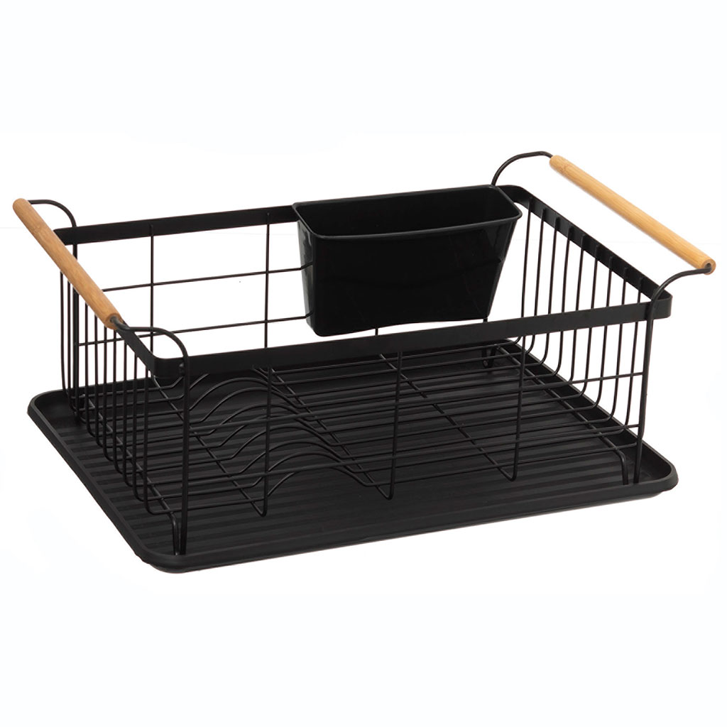 Egouttoir BLACKWOOD noir 47x28x20cm