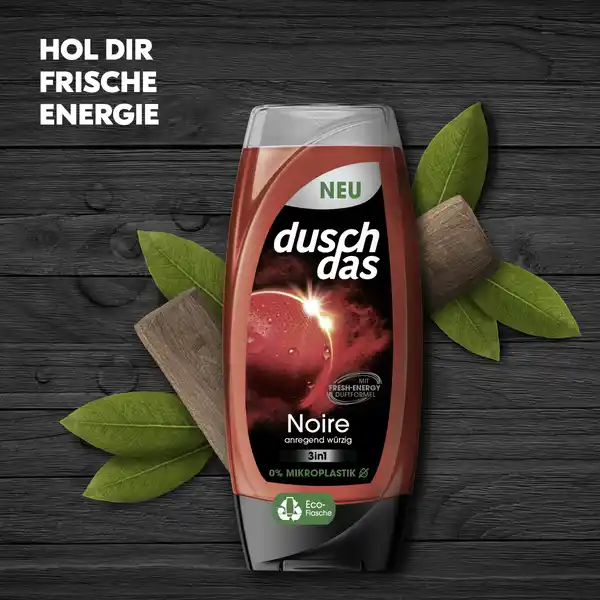 3-in-1 Duschgel & Shampoo Noire