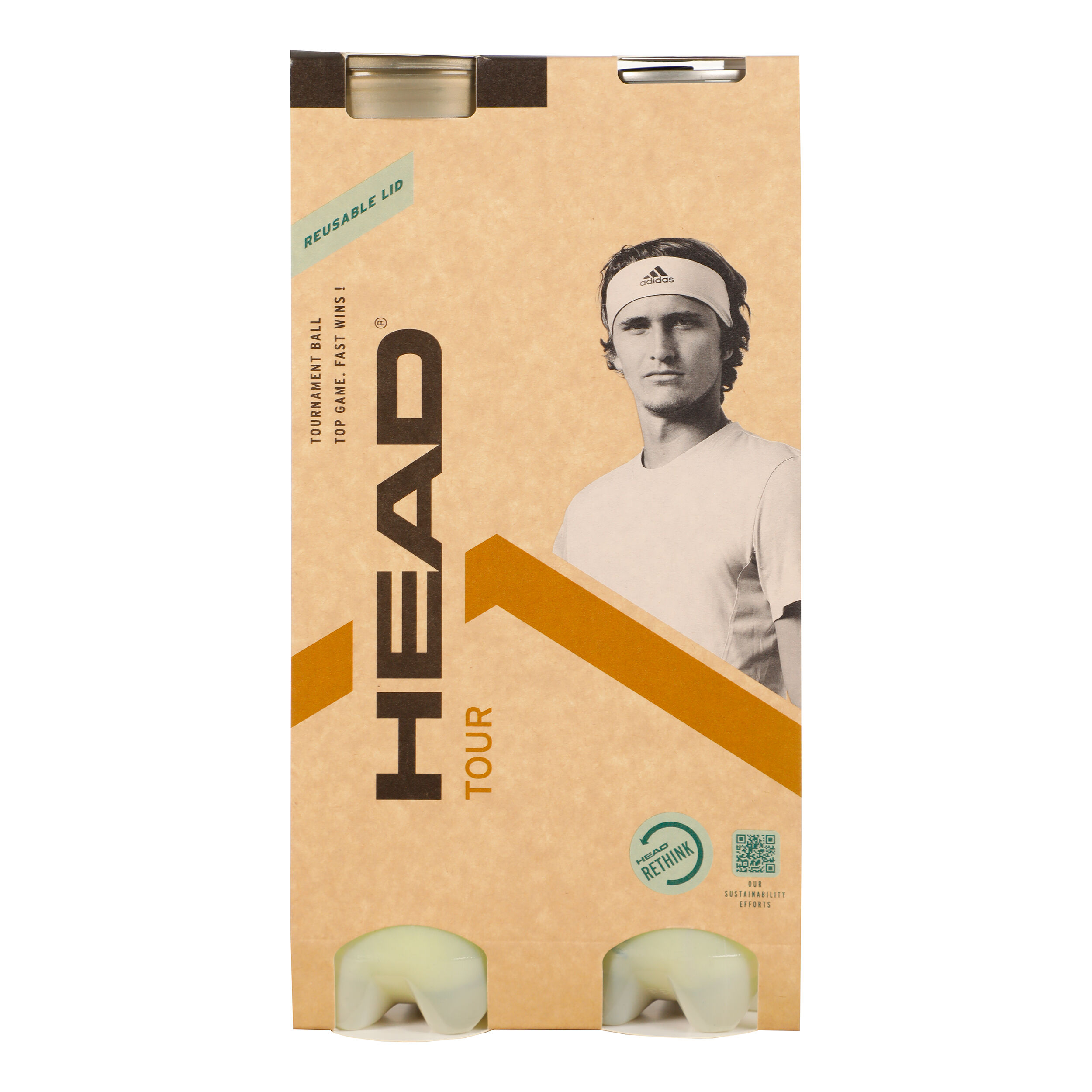 HEAD Tour 2 Tubes De 4