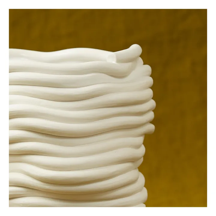 Cole & Cinder Vase Silk | Blanc