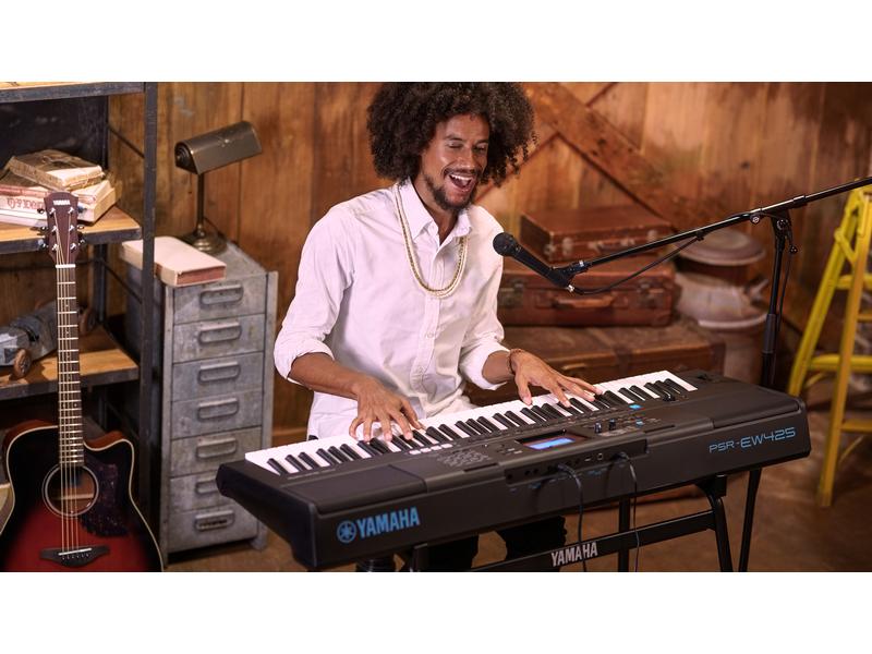 Yamaha Keyboard PSR-EW425 Portables Keyboard mit Anschlagdynamik