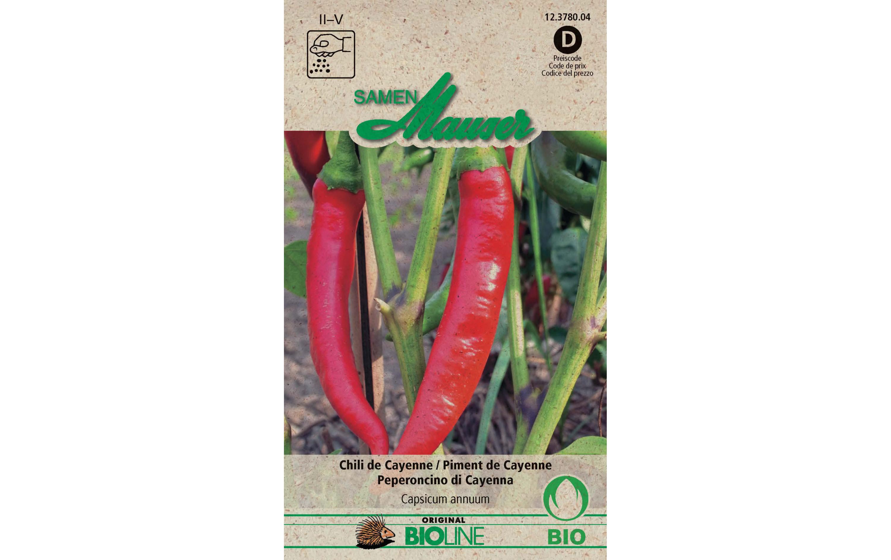 Samen Chili de CayenneGemüsesamen