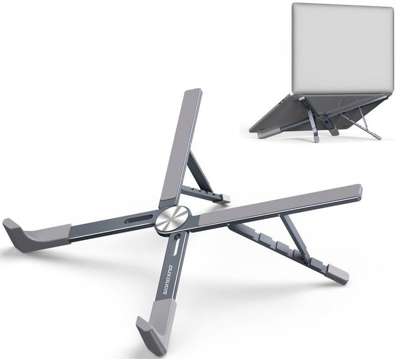 Dux Ducis - Opvouwbare Standaard - Grijs - Voor Laptop/Tablet tot 17.3 Inch