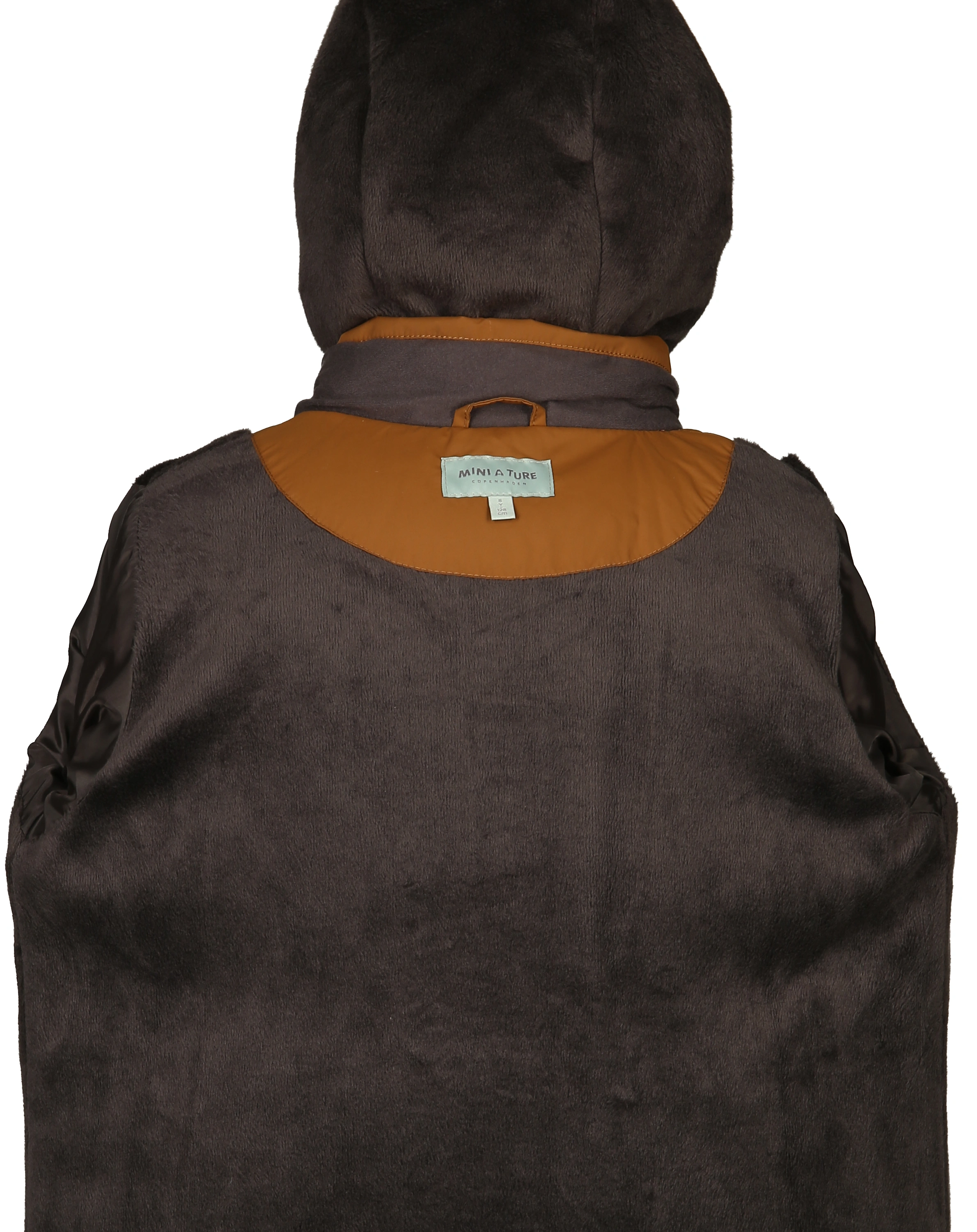 Funktions-Wintermantel MATVIANNA mit Kunstfellbesatz in rubber brown
