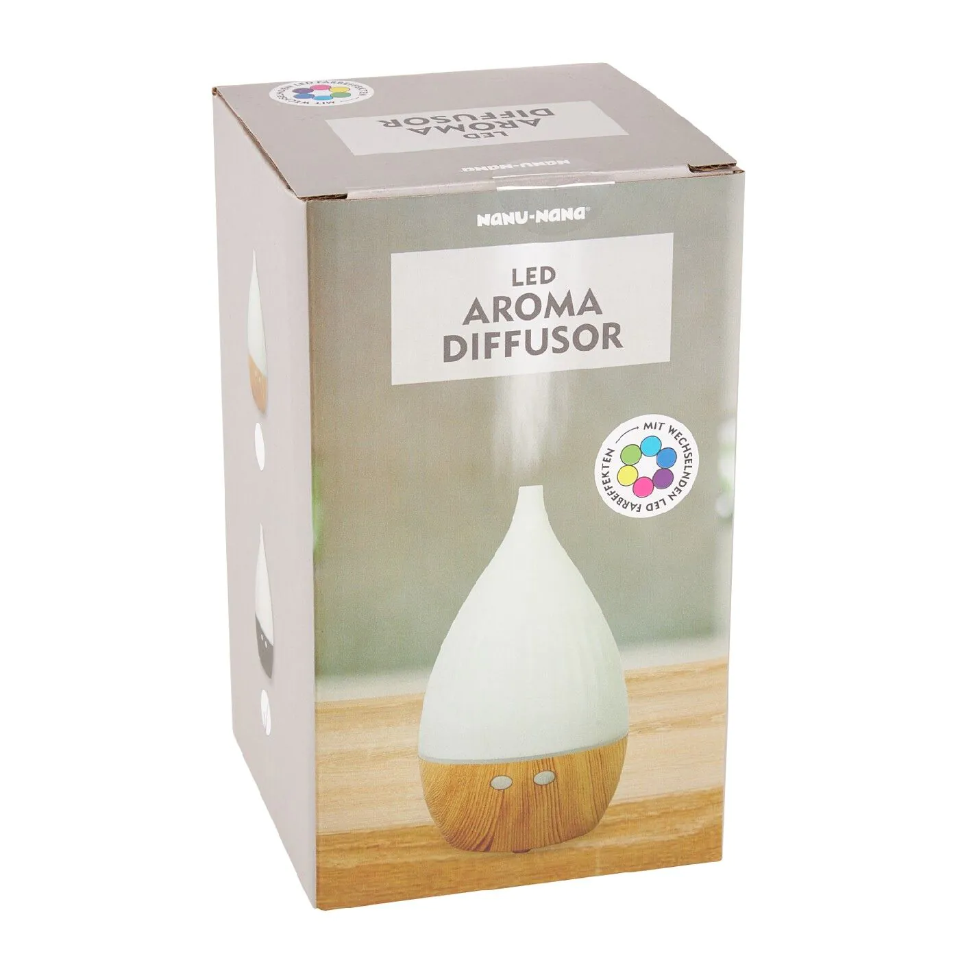 LED-Aroma-Diffuser, weiß/schwarz, 18.5 cm