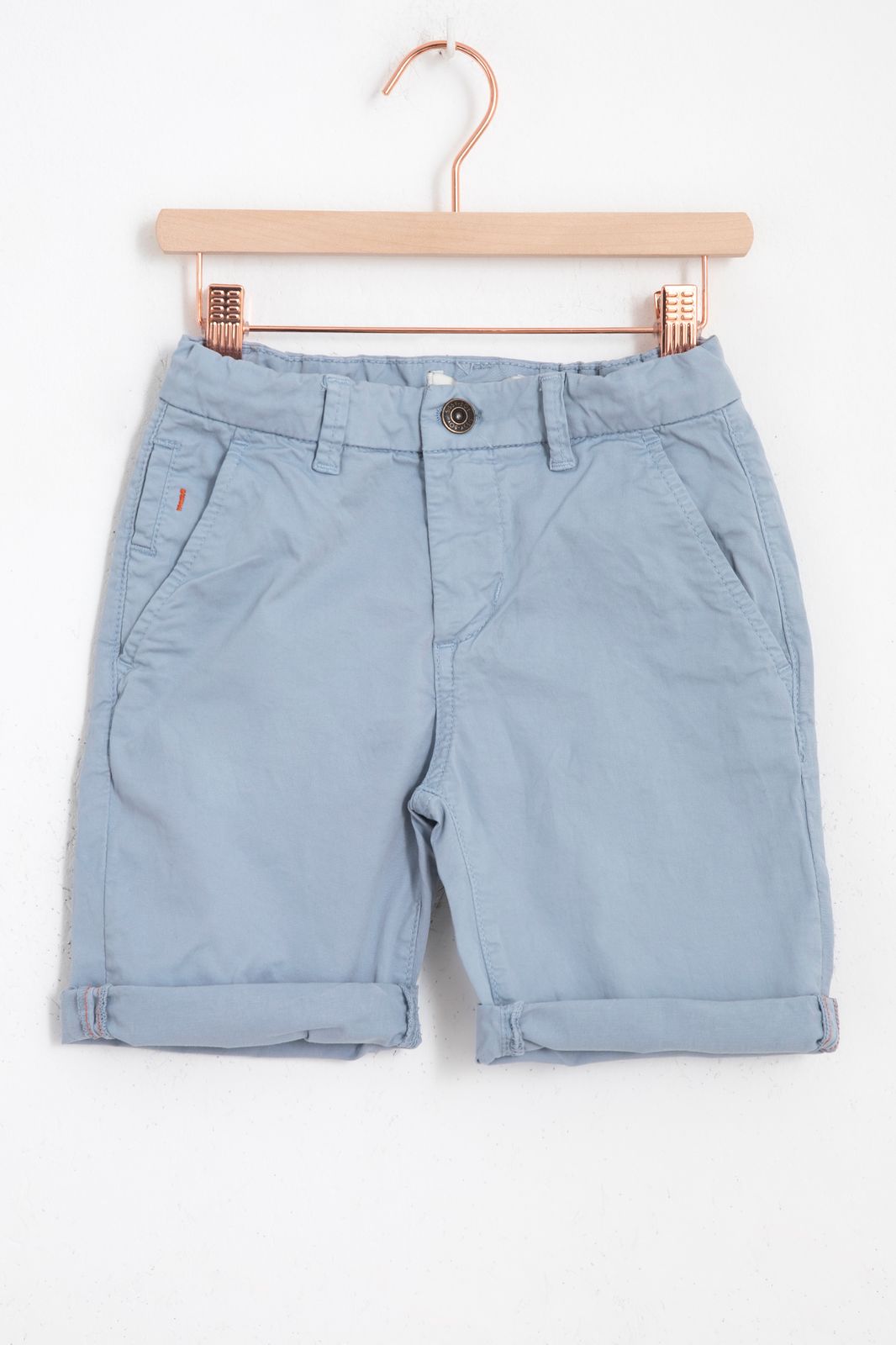 Blauwe chino shorts