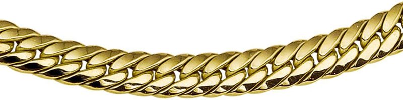 Collier - Gourmette - 14K Geelgoud - 6,5 mm - 45 cm