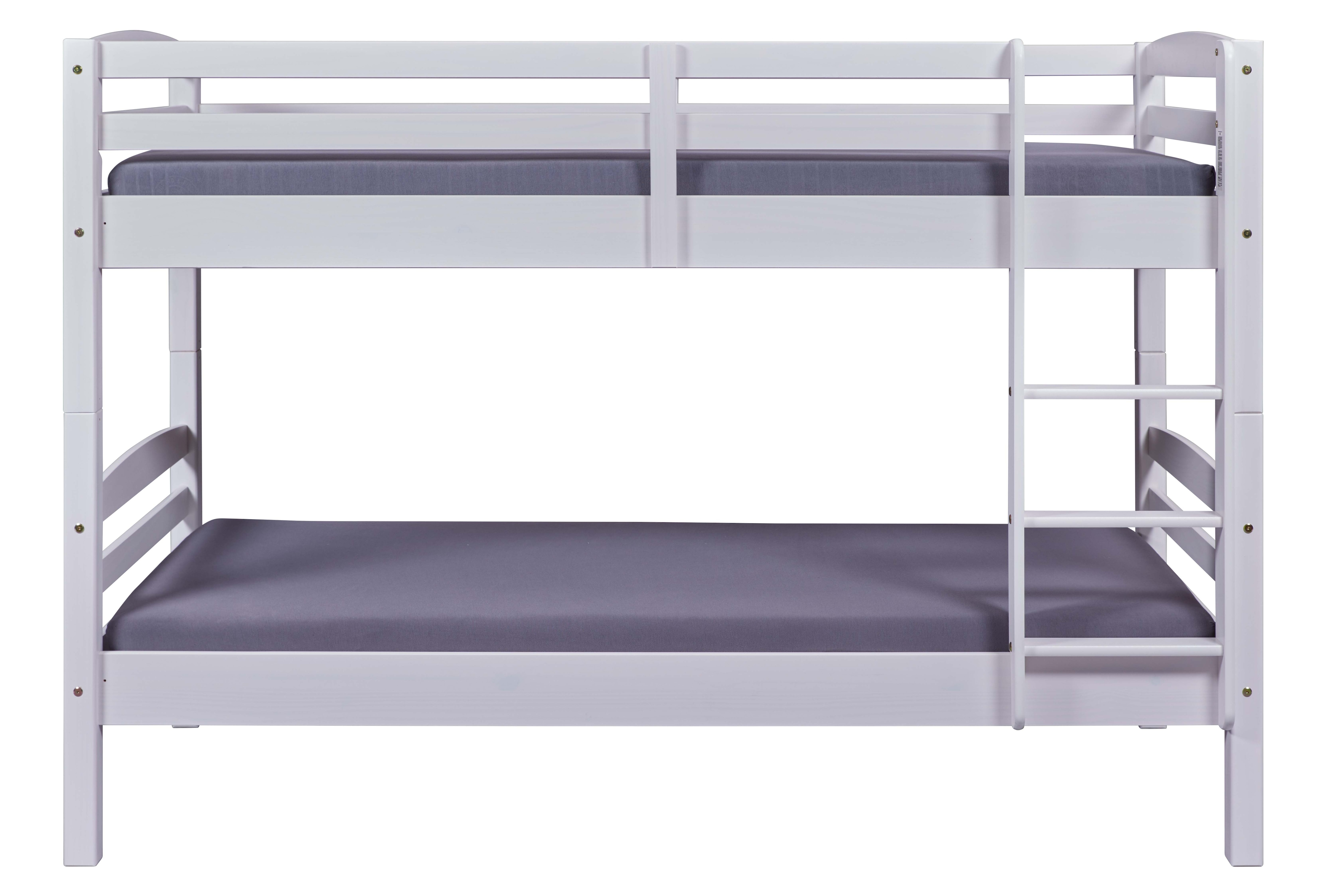 Inter Link Etagenbett Annika 90x200 cm Kiefer Massivolz weiss lackiert