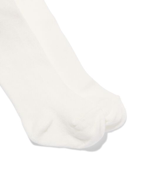 2 collants épais bébé blanc cassé