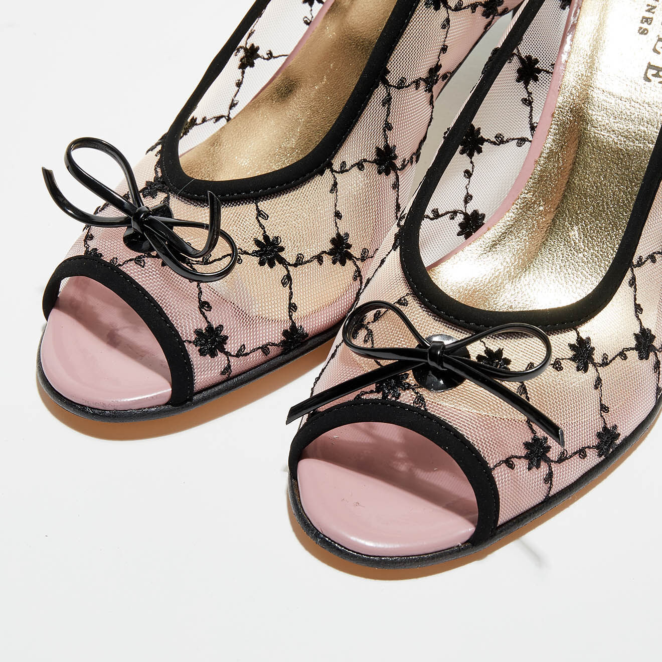 Azurée Cannes Slingbacks Kalan noires - Talon 7.5 cm