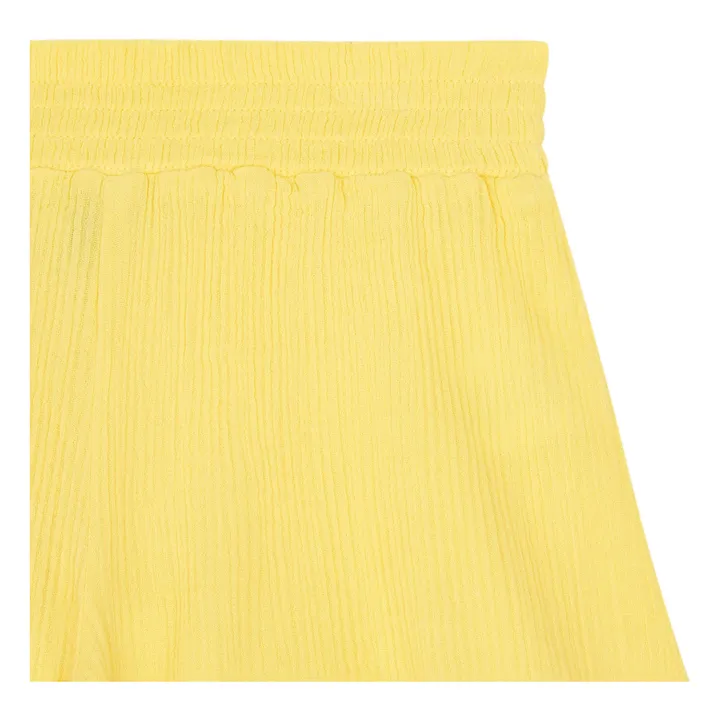 Hundred Pieces Short en Gaze Coton Bio | Jaune pâle