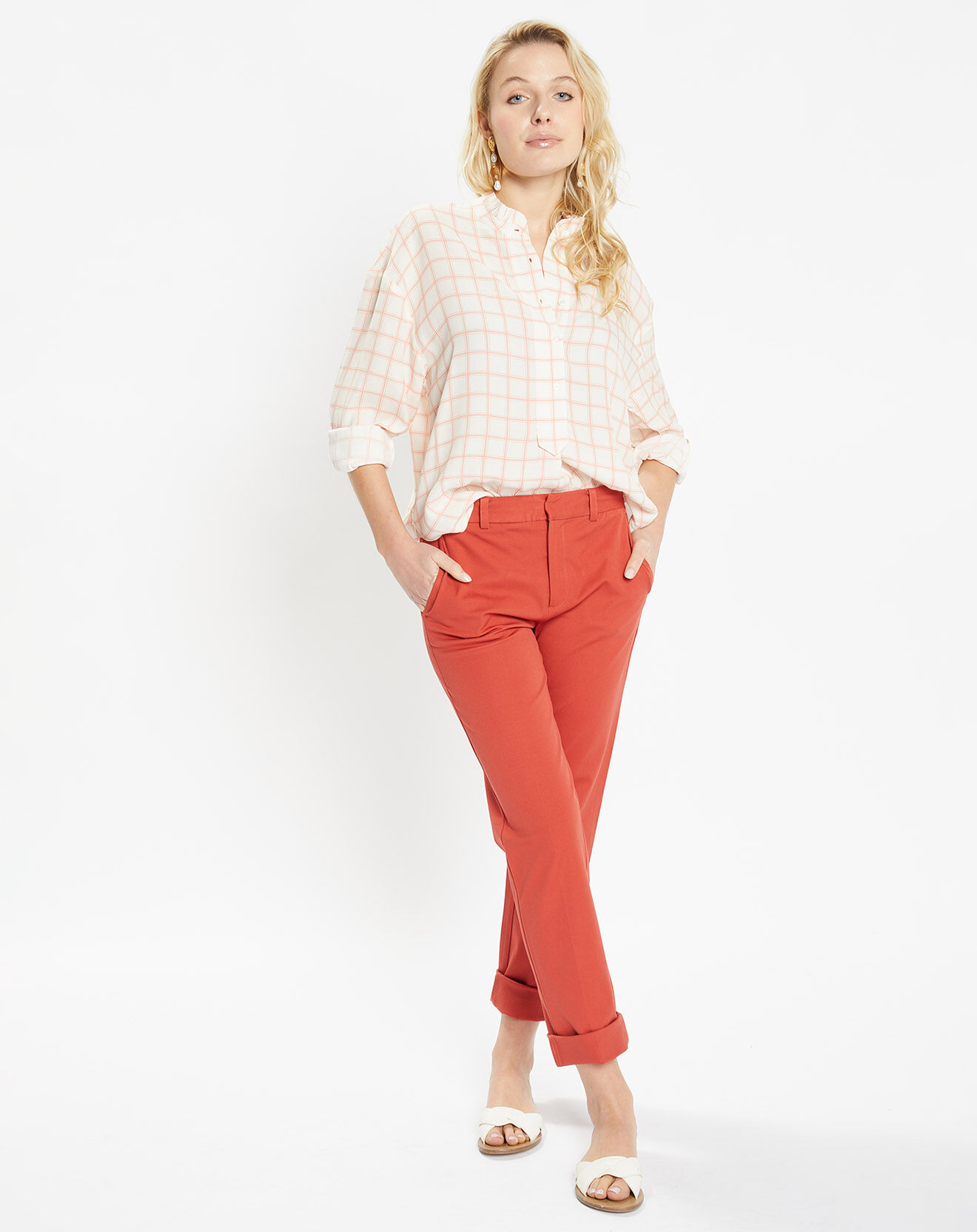 Jodhpur Chemise ample Polly à carreaux multicolore
