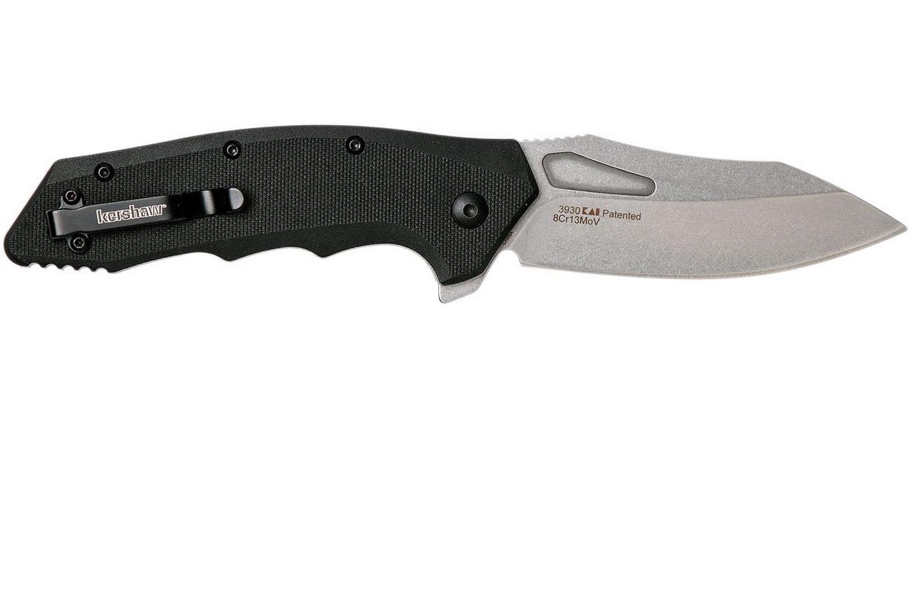 Kershaw Flitch 3930 zakmes, stonewashed blade