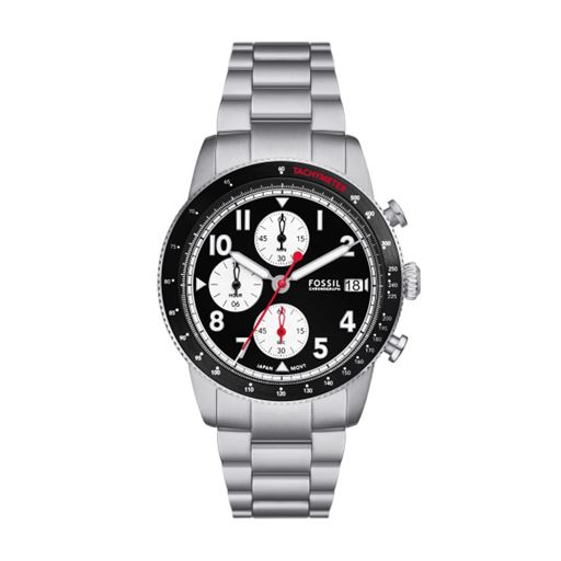 Fossil Sport Tourer FS6045 Herreur, Silver, 42 mm
