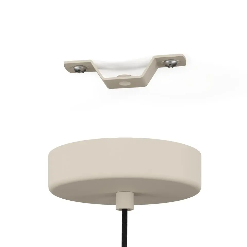 EGLO Valdiola Hanglamp - E27 - Ø 36 cm - Beige/Goud - Staal