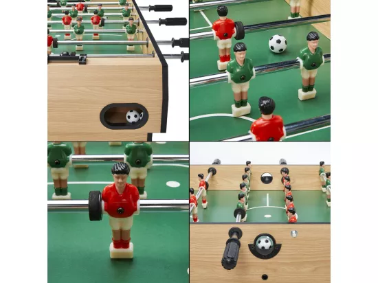 Table multi jeux pliable 16 en 1 pour ado - Baby-foot, ping pong, billard, bowling, palets,...