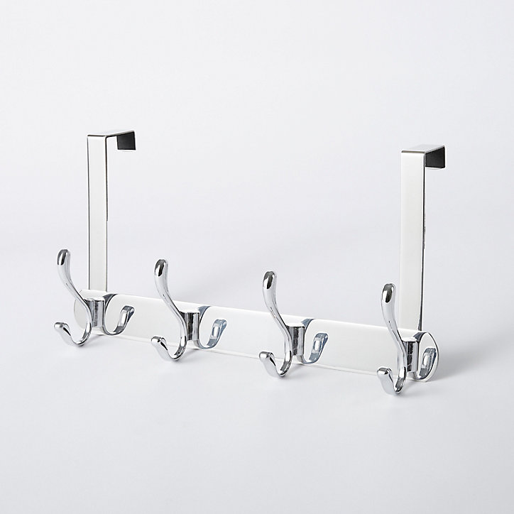 Support de porte 4 crochets Ormara chromé GoodHome