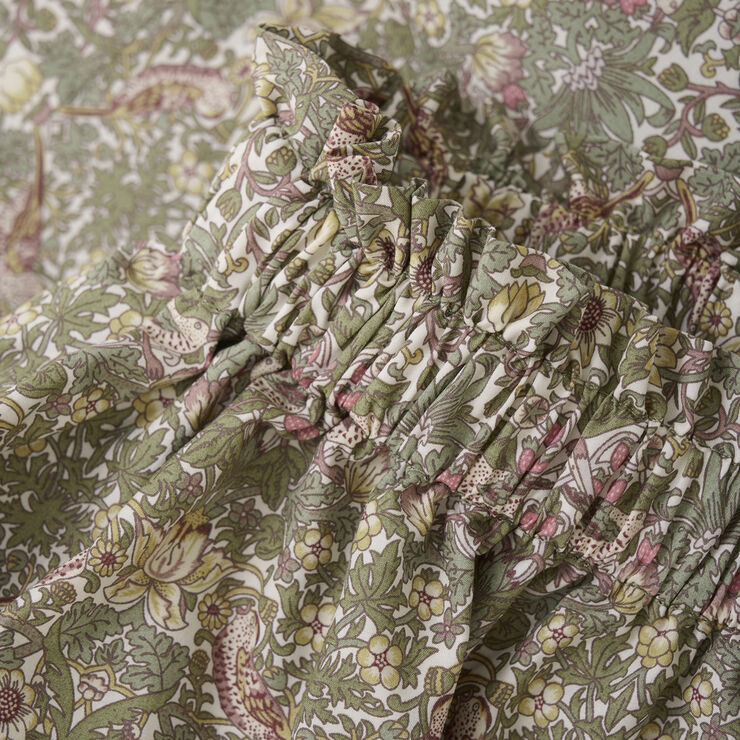 Huttelihut Skirt in Liberty Fabric Deep lichen green