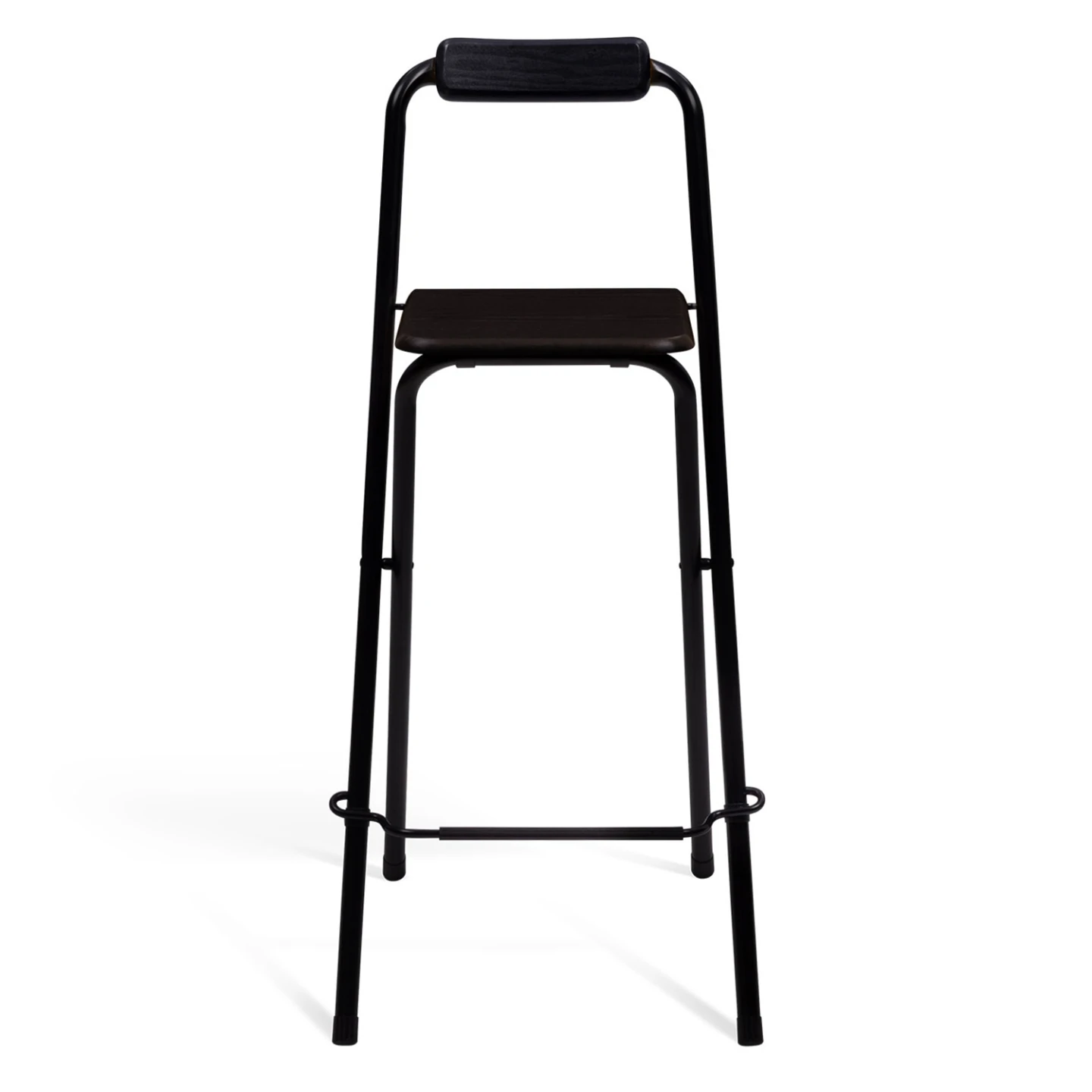 Lot de 4 tabourets de bar pliants DELSON noirs