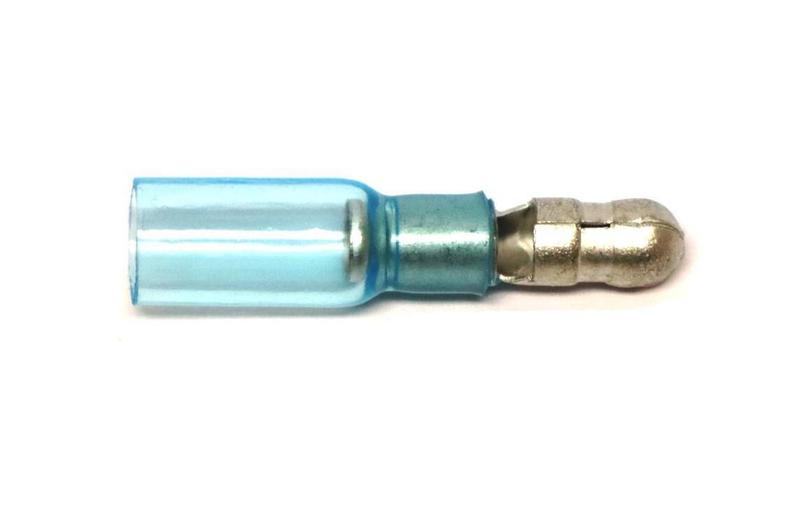 Rundstecker WP 5 mm, männlich, Blau, 10 Stk.Rundstecker 1.5 bis 2.5 mm² (16-14 AWG)