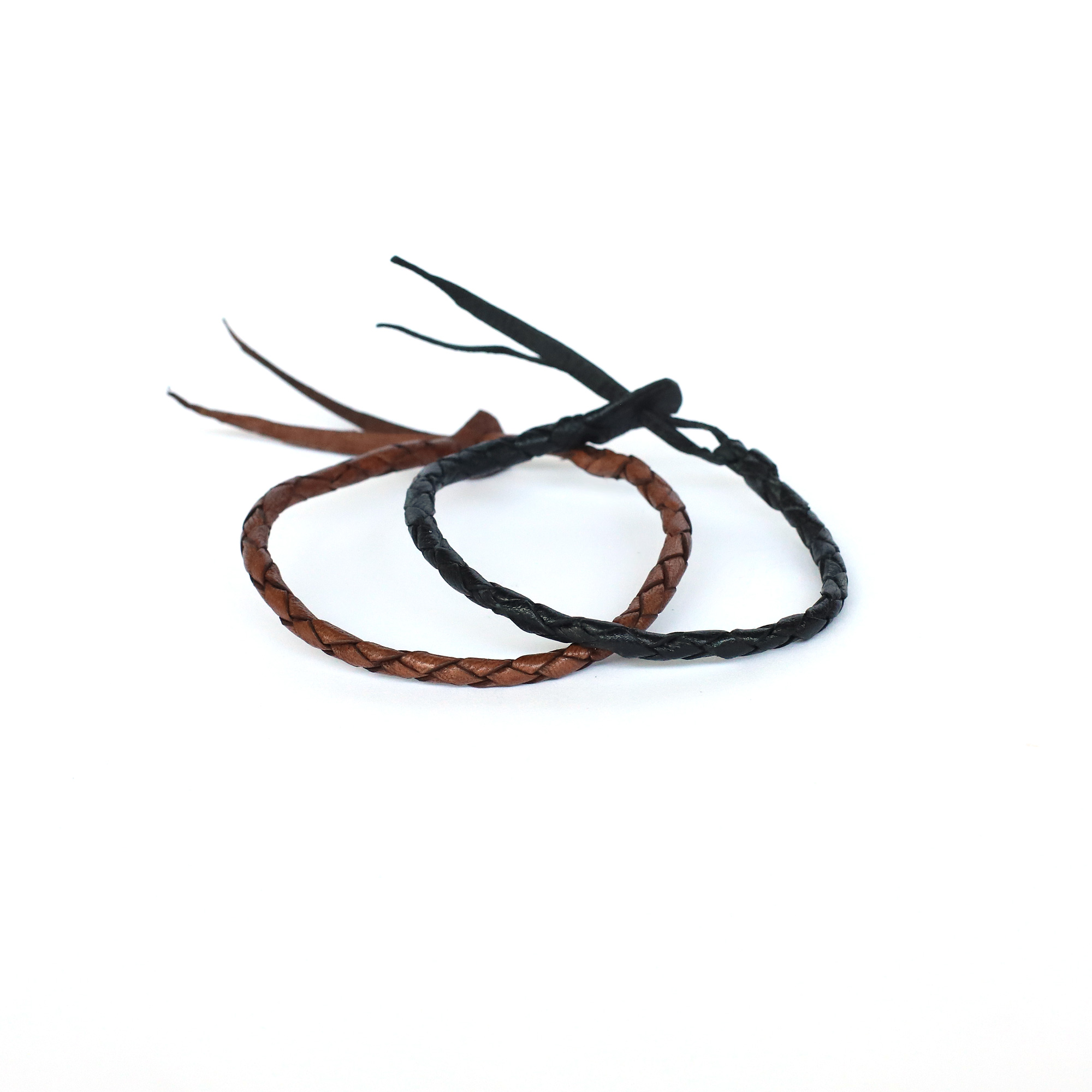 Lederarmband geflochten braun günstig bestellen