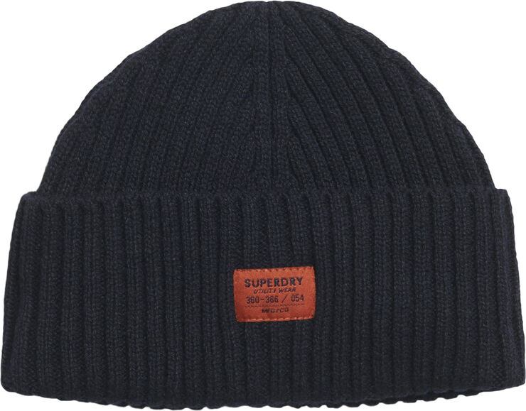 Superdry WORKWEAR KNITTED BEANIE HAT 98t