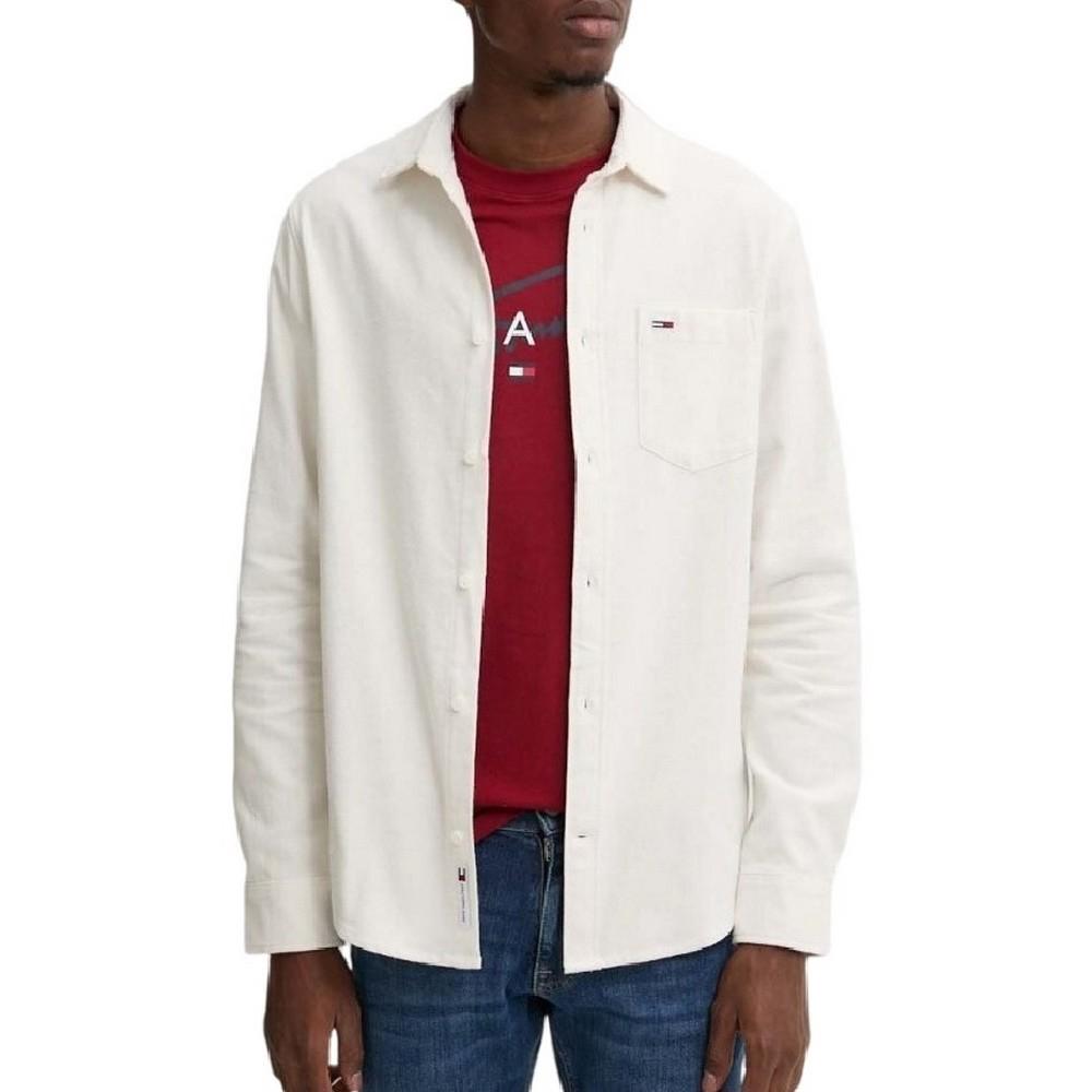 Tommy Hilfiger Chemise Ecru Homme Tommy Hilfiger Regular Flannel
